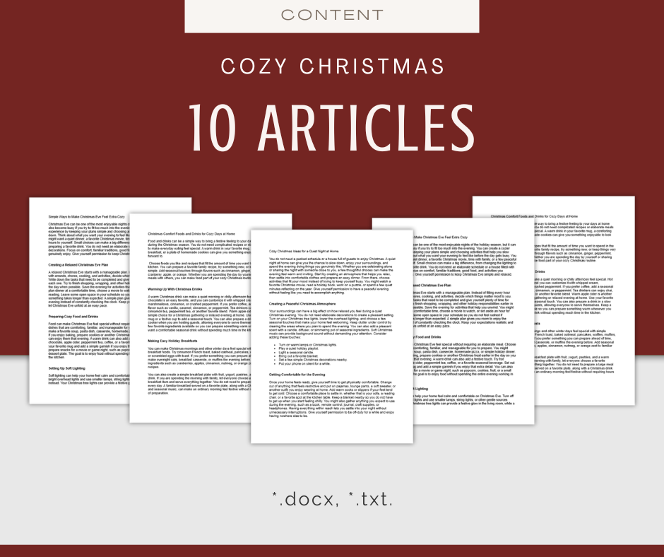 Cozy Christmas | Content & Journal Bundle