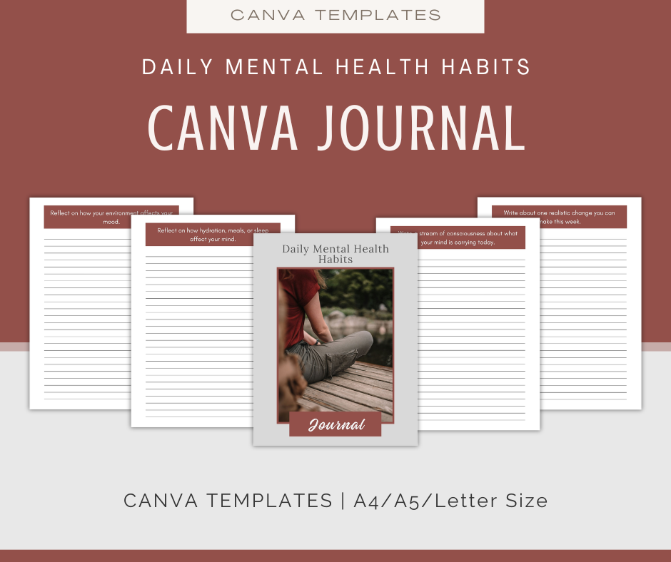 Daily Mental Health Habits | Content & Journal Bundle