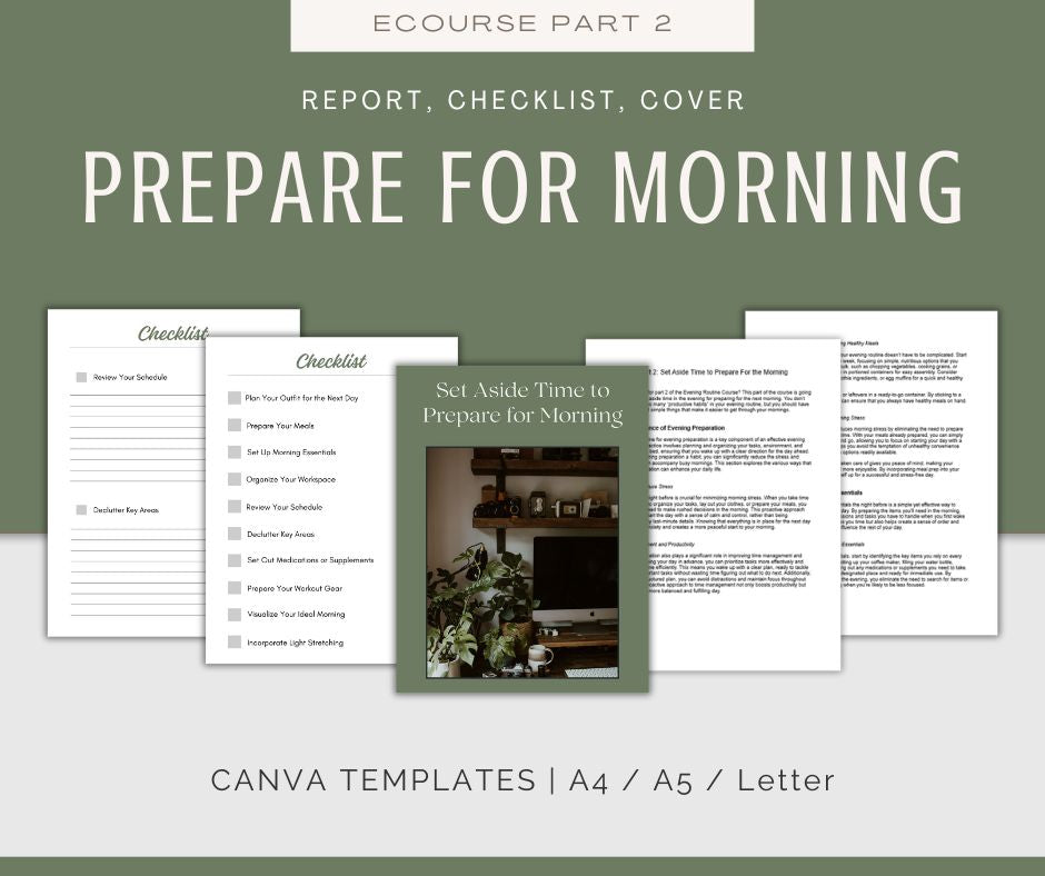 Evening Routines | MEGA Content and Templates Bundle