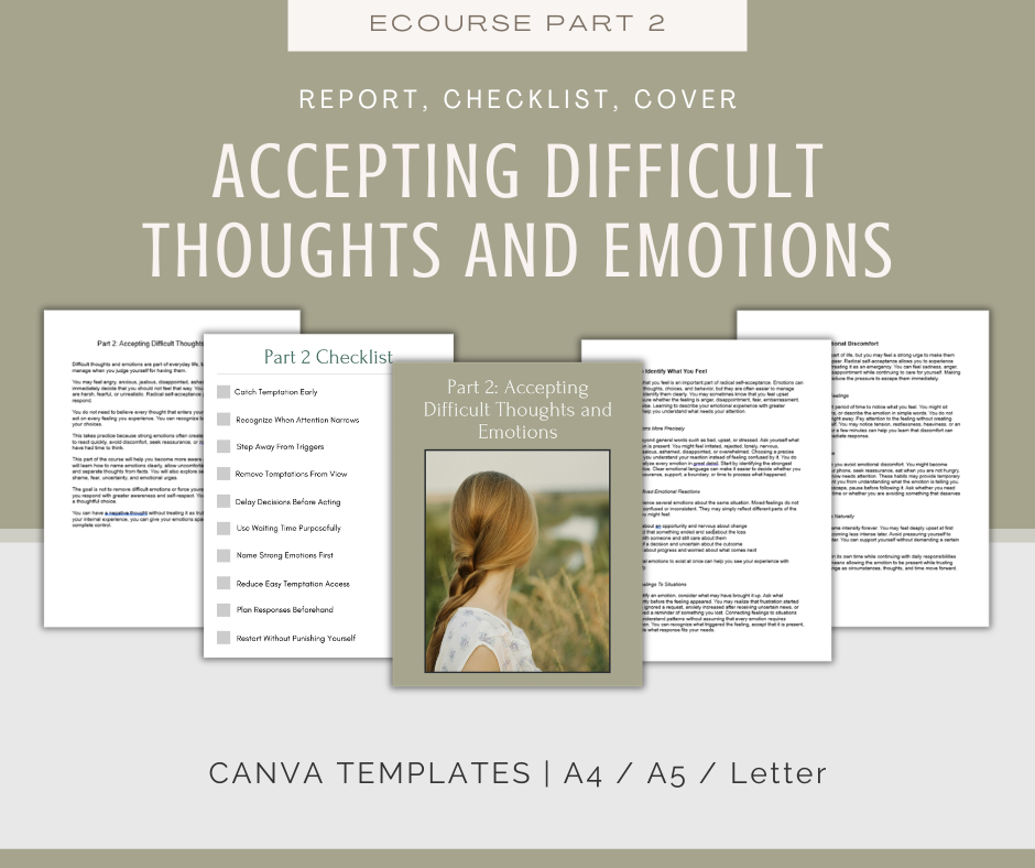 Radical Self-Acceptance | MEGA Content and Templates Bundle