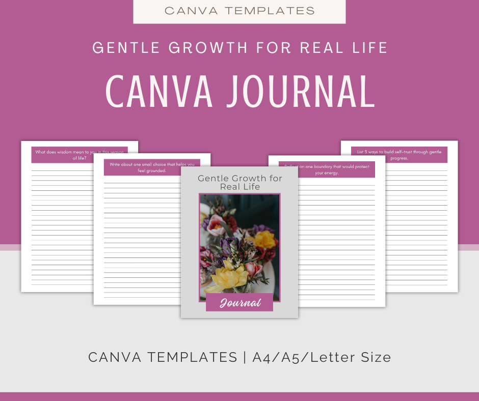 Gentle Growth For Real Life | Content & Journal Bundle