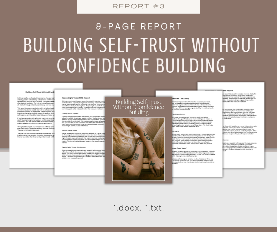 Self-Trust and Identity Reports | 5 Report Bundle