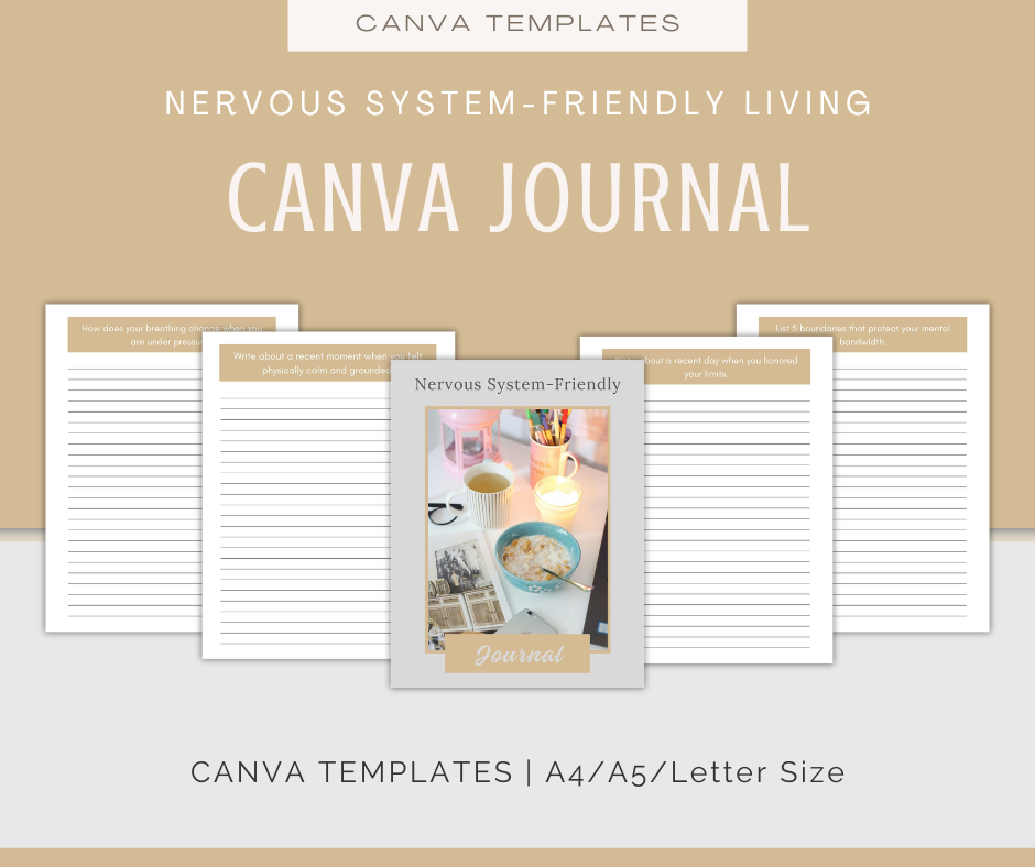 Nervous System-Friendly Living Bundle | Content & Journal Bundle