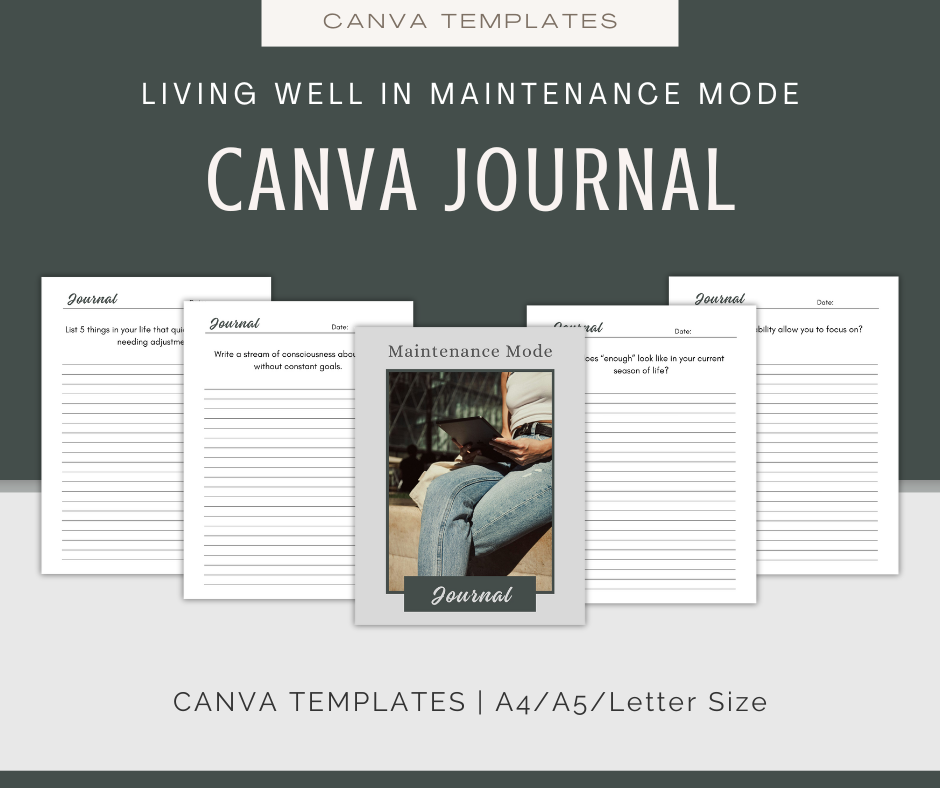 Living Well in Maintenance Mode | Content & Journal Bundle