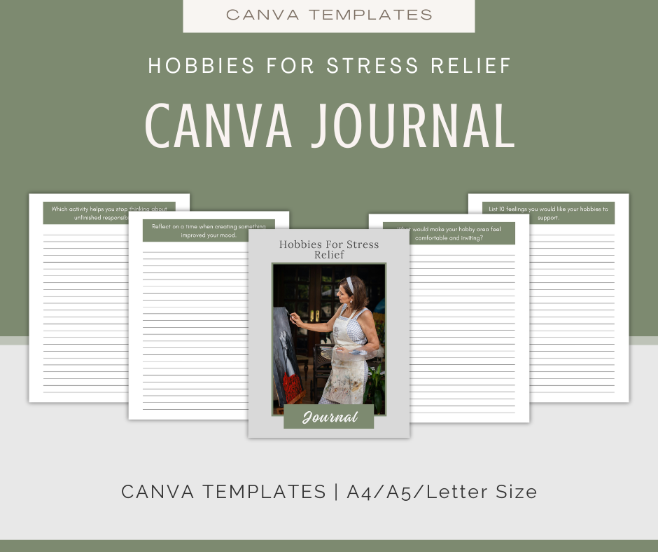 Hobbies For Stress Relief | Content & Journal Bundle