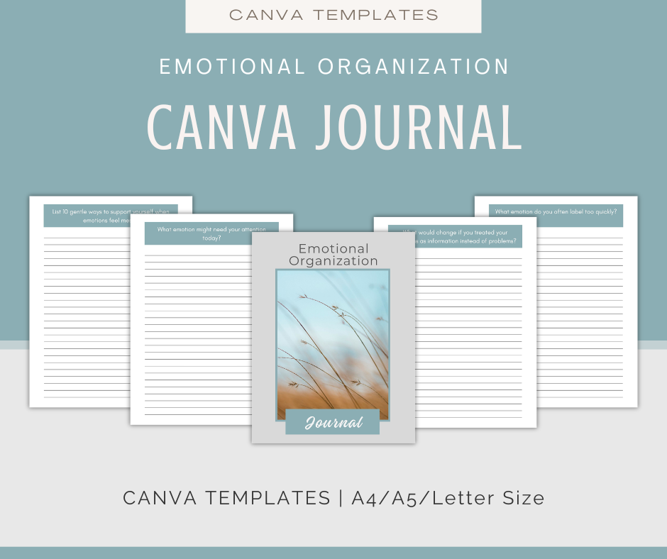 Emotional Organization | Content & Journal Bundle