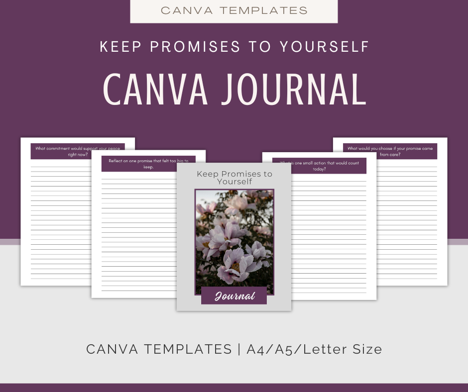 Keep Promises to Yourself | Content & Journal Bundle