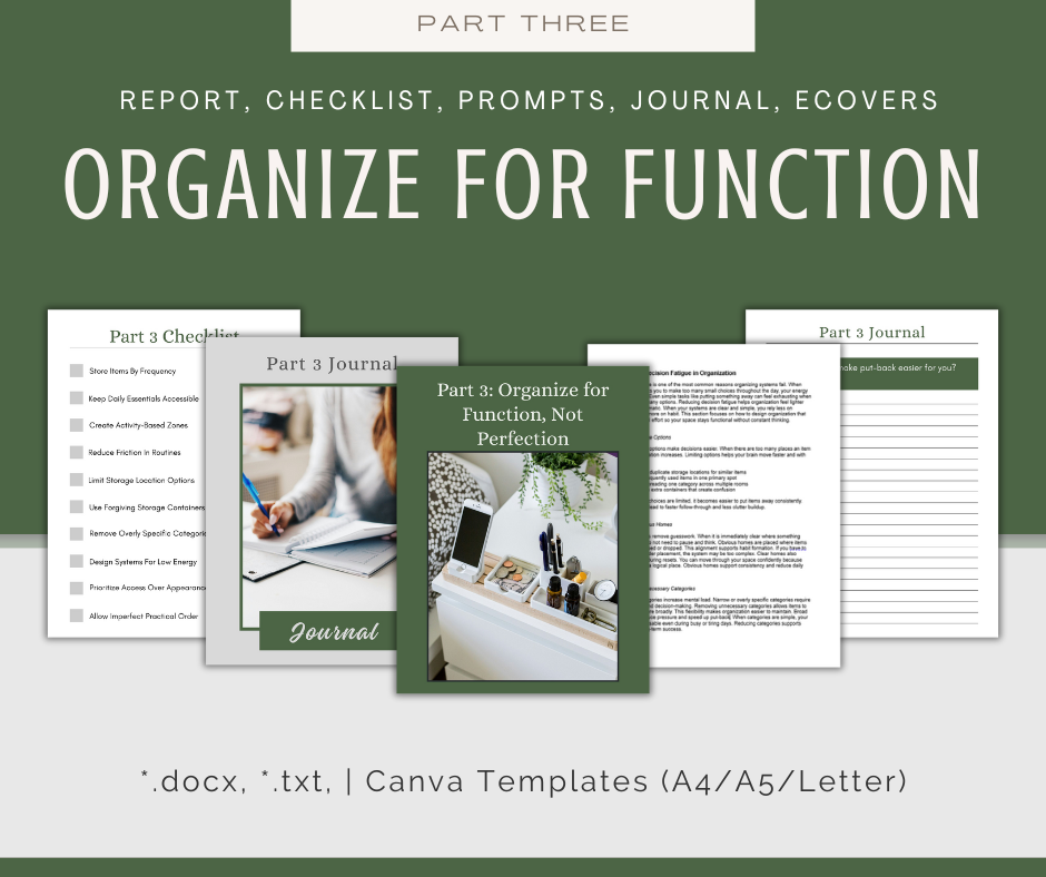4-Part eCourse: Declutter and Organize