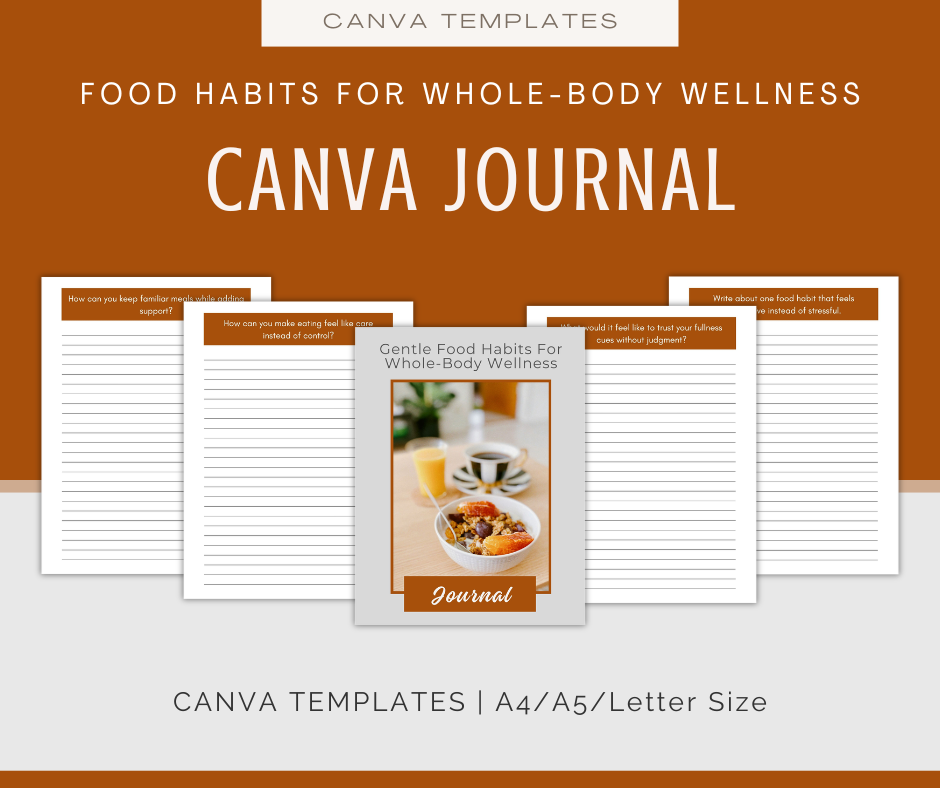 Gentle Food Habits for Whole-Body Wellness | Content & Journal Bundle