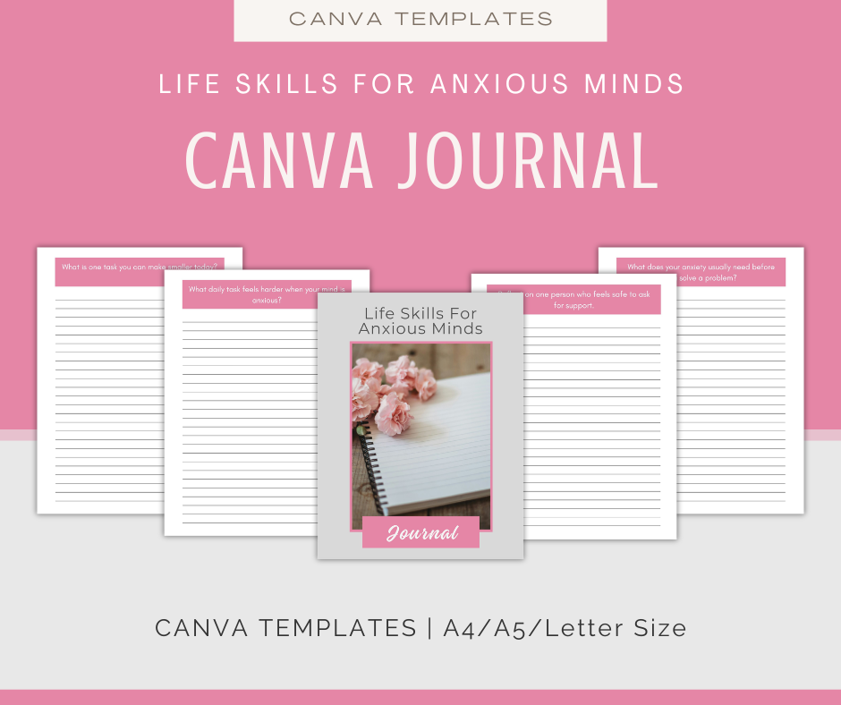 Life Skills For Anxious Minds | Content & Journal Bundle