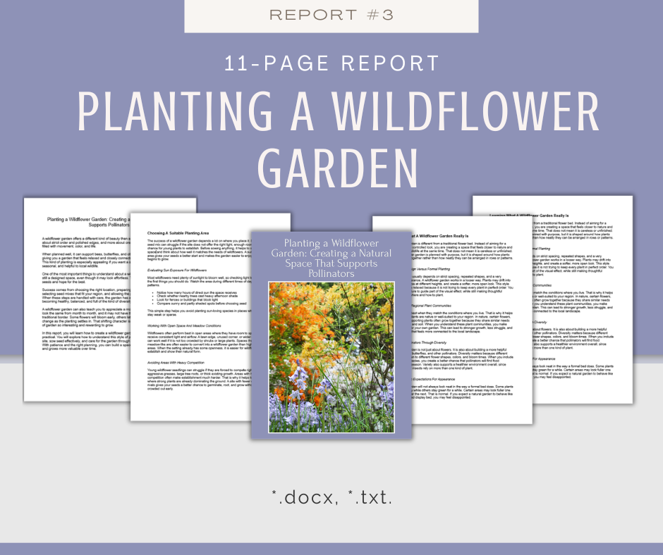 Types of Gardens Reports | 5 Report Bundle