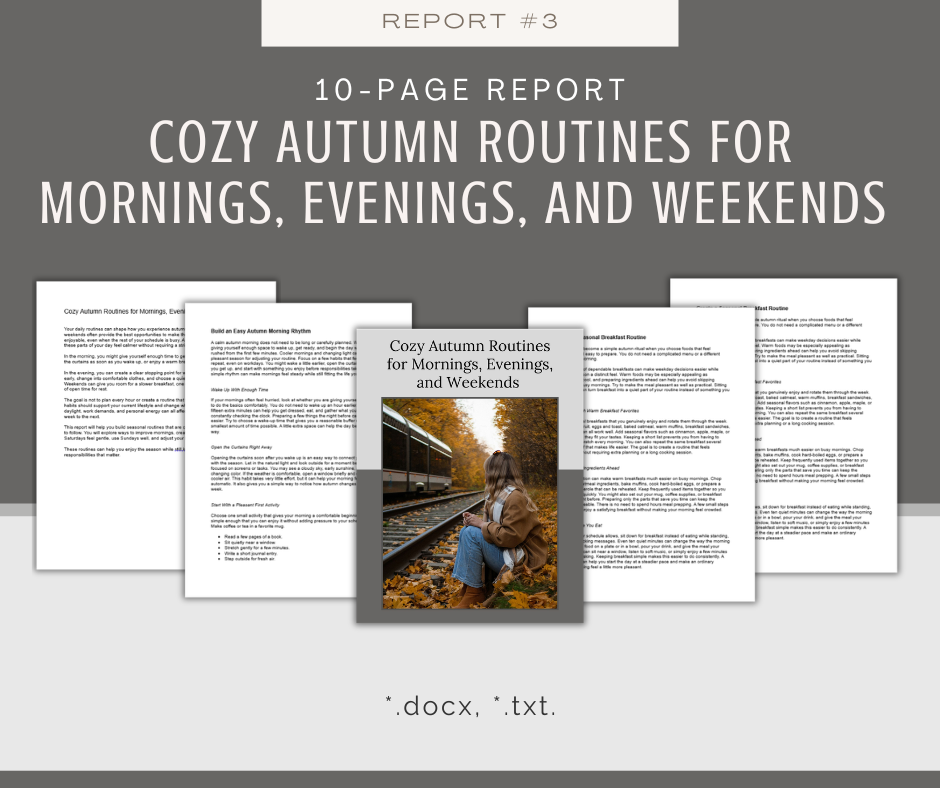 Cozy Autumn Vibes Reports | 5 Report Bundle