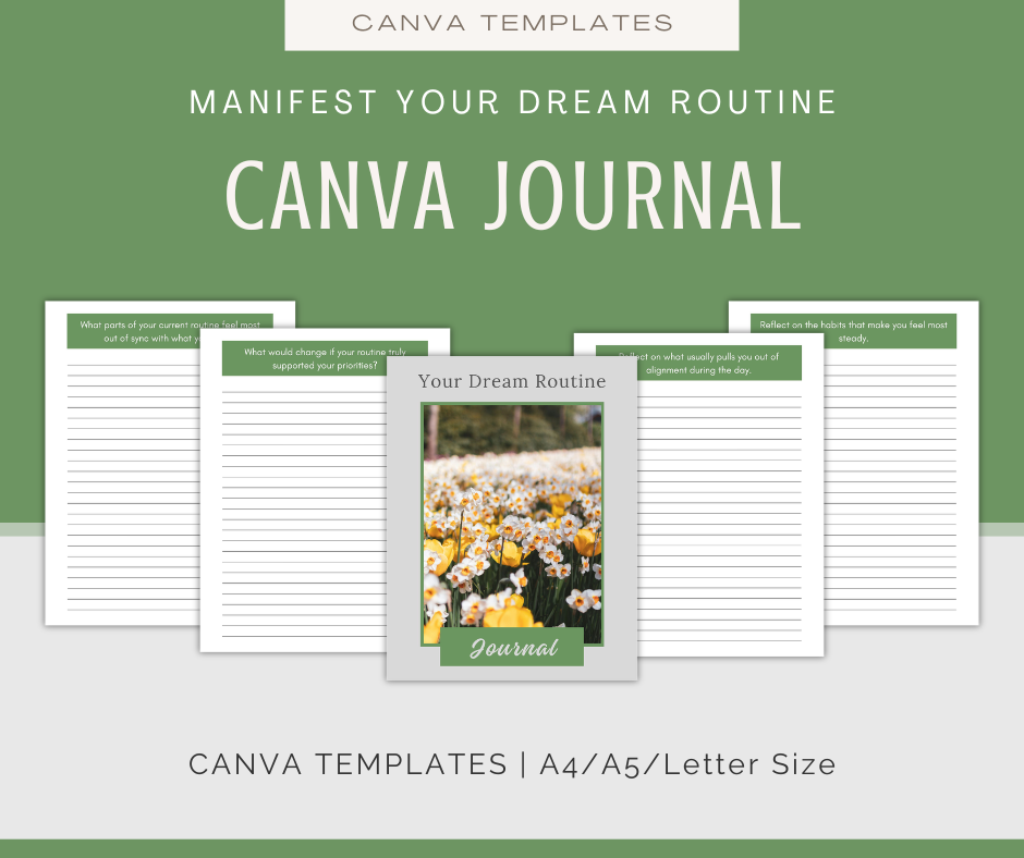 Manifest Your Dream Routine | Content & Journal Bundle