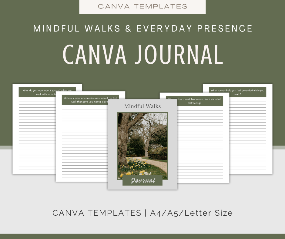 Mindful Walks and Everyday Presence | Content & Journal Bundle