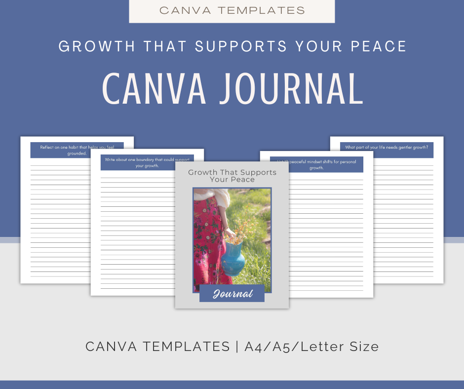 Growth That Supports Your Peace | Content & Journal Bundle