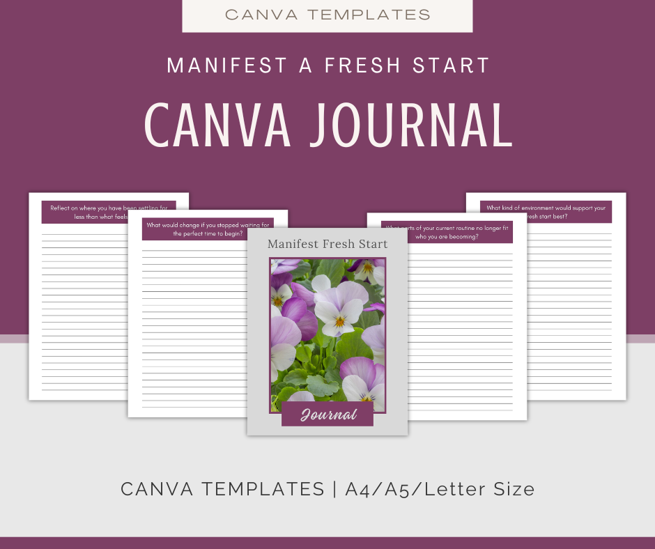 Manifest a Fresh Start | Content & Journal Bundle