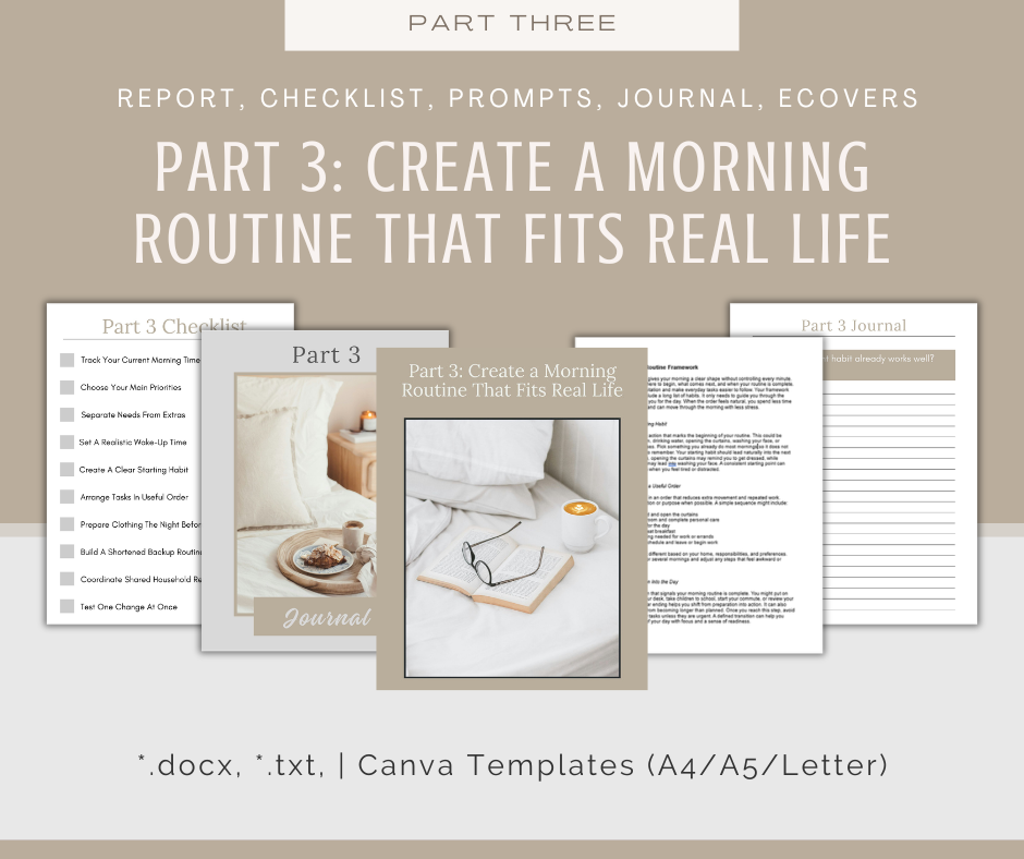 4-Part eCourse: Energizing Morning Routine