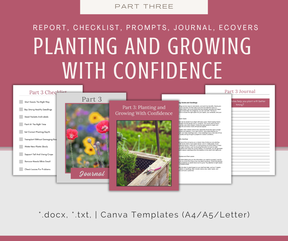 4-Part eCourse: Gardening For Beginners