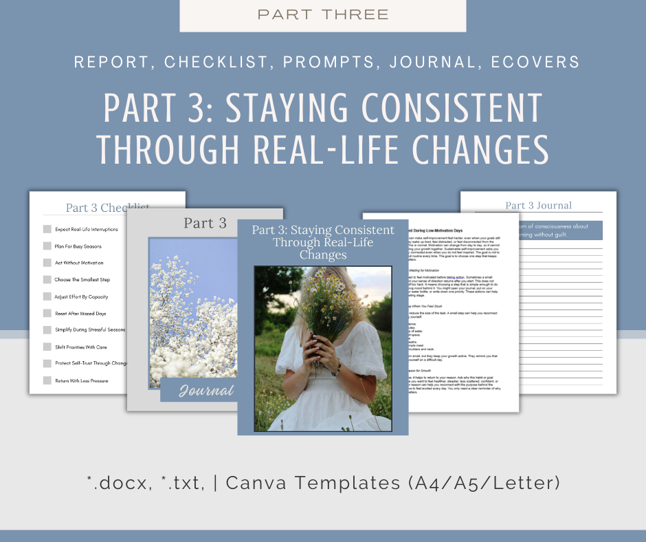4-Part eCourse: Sustainable Self-Improvement