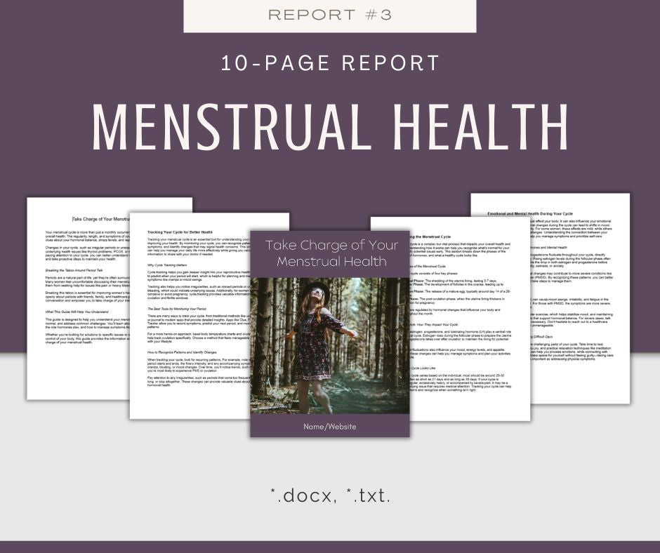 Women's Health Reports | 5 Report Bundle