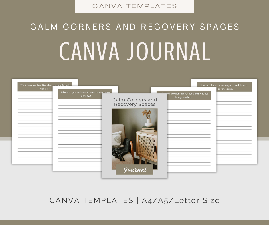 Calm Corners and Recovery Spaces | Content & Journal Bundle