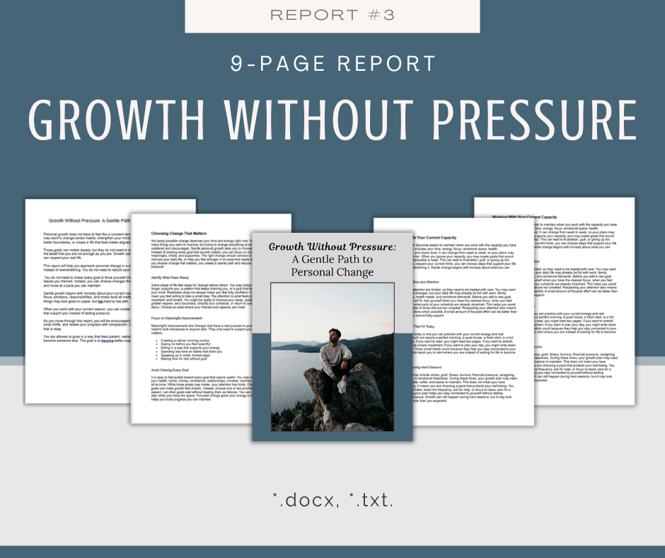 Personal Growth and Self-Help Reports | 5 Report Bundle