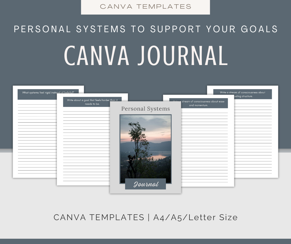 Personal Systems to Support Your Goals | Content & Journal Bundle