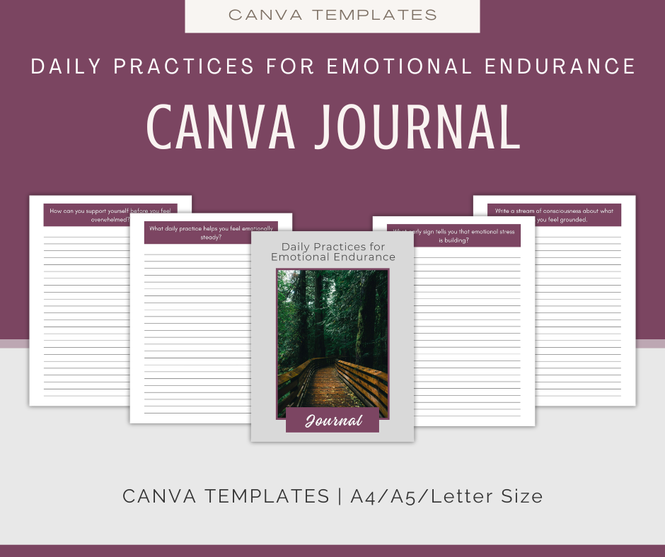 Daily Practices For Emotional Endurance | Content & Journal Bundle