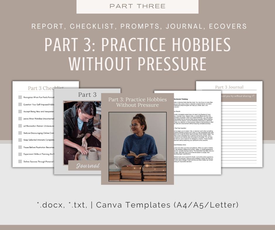 4-Part eCourse: Hobbies For Stress Relief