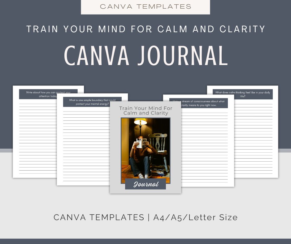 Train Your Mind For Calm and Clarity | Content & Journal Bundle