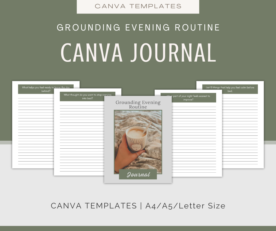 Grounding Evening Routine | Content & Journal Bundle