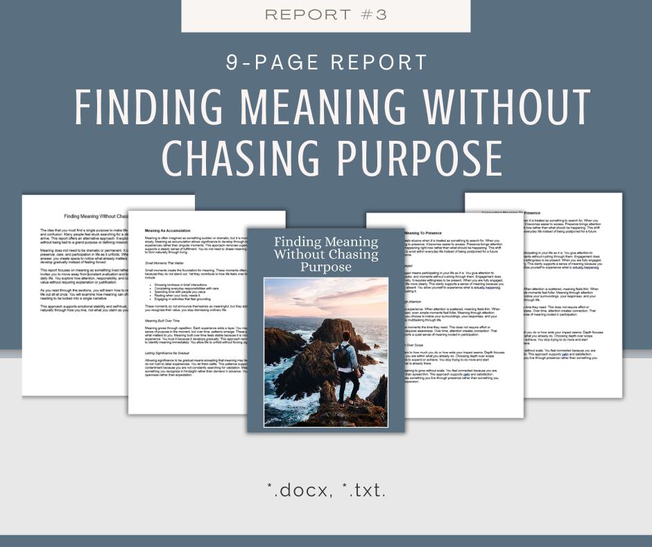 Lifestyle Maintenance Reports | 5 Report Bundle