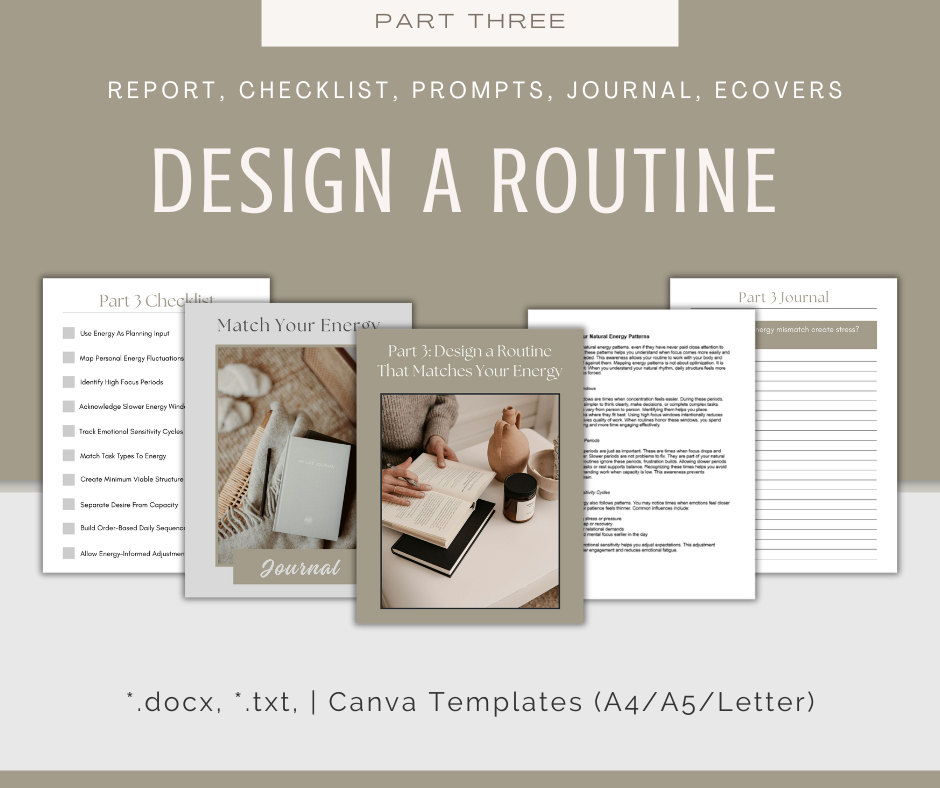 4-Part eCourse: Reset Your Routine