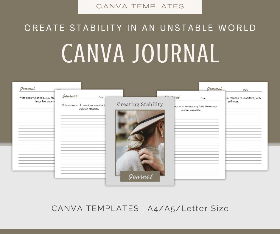 Create Stability in an Unstable World | Content & Journal Bundle