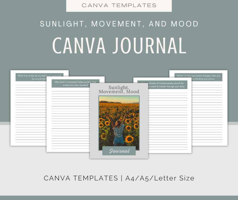 Sunlight, Movement, and Mood | Content & Journal Bundle