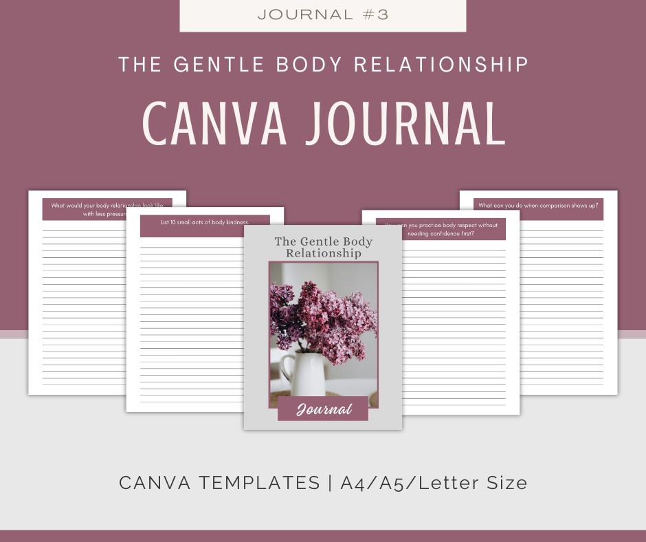 Body Respect and Gentle Wellness Journal Collection | 10 Journals