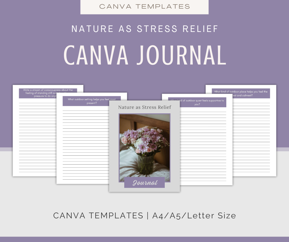 Nature as Stress Relief | Content & Journal Bundle
