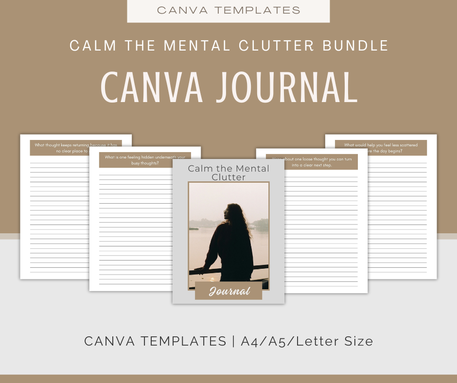 Calm the Mental Clutter | Content & Journal Bundle