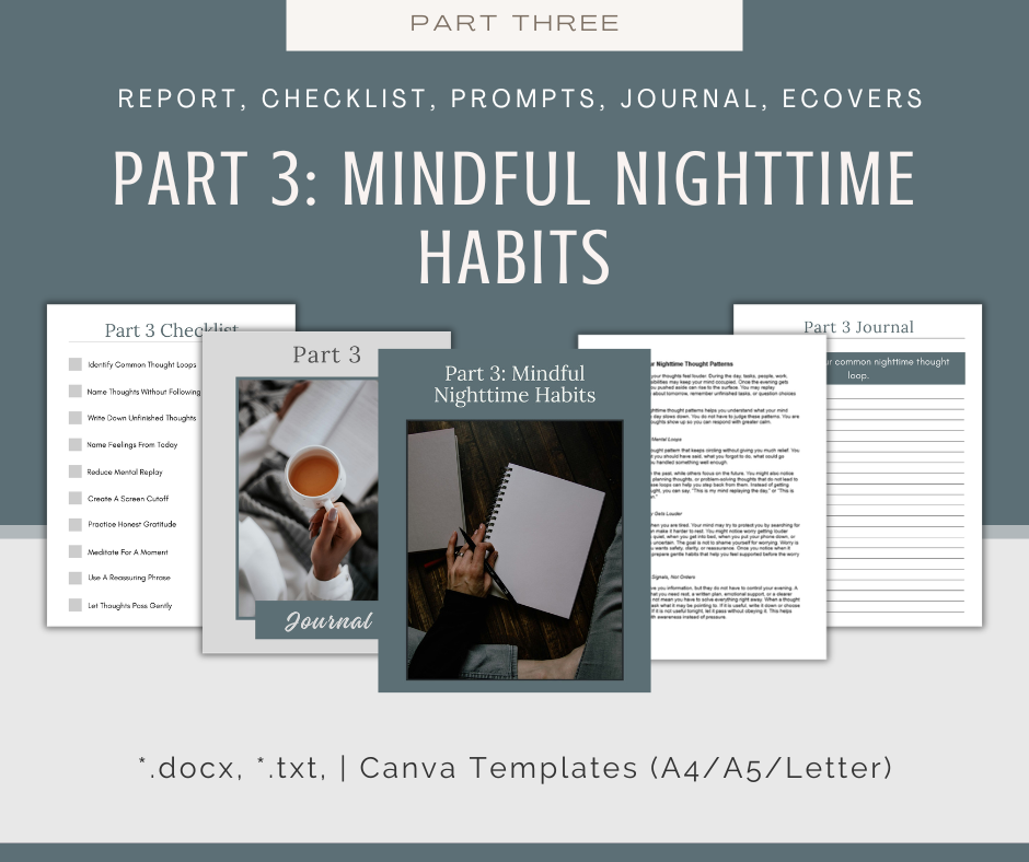 4-Part eCourse: Grounding Evening Routine