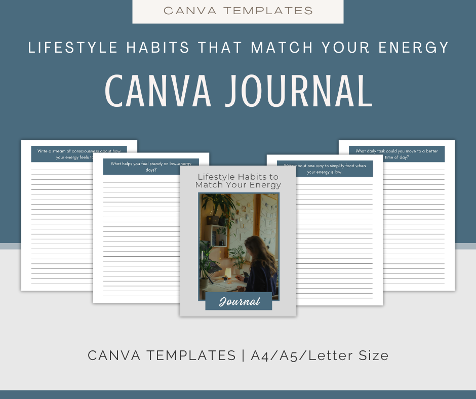 Lifestyle Habits That Match Your Energy | Content & Journal Bundle