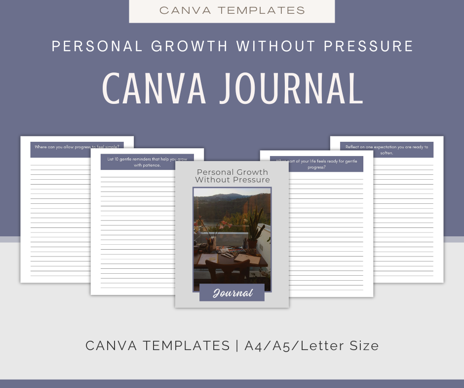 Personal Growth Without Pressure | Content & Journal Bundle