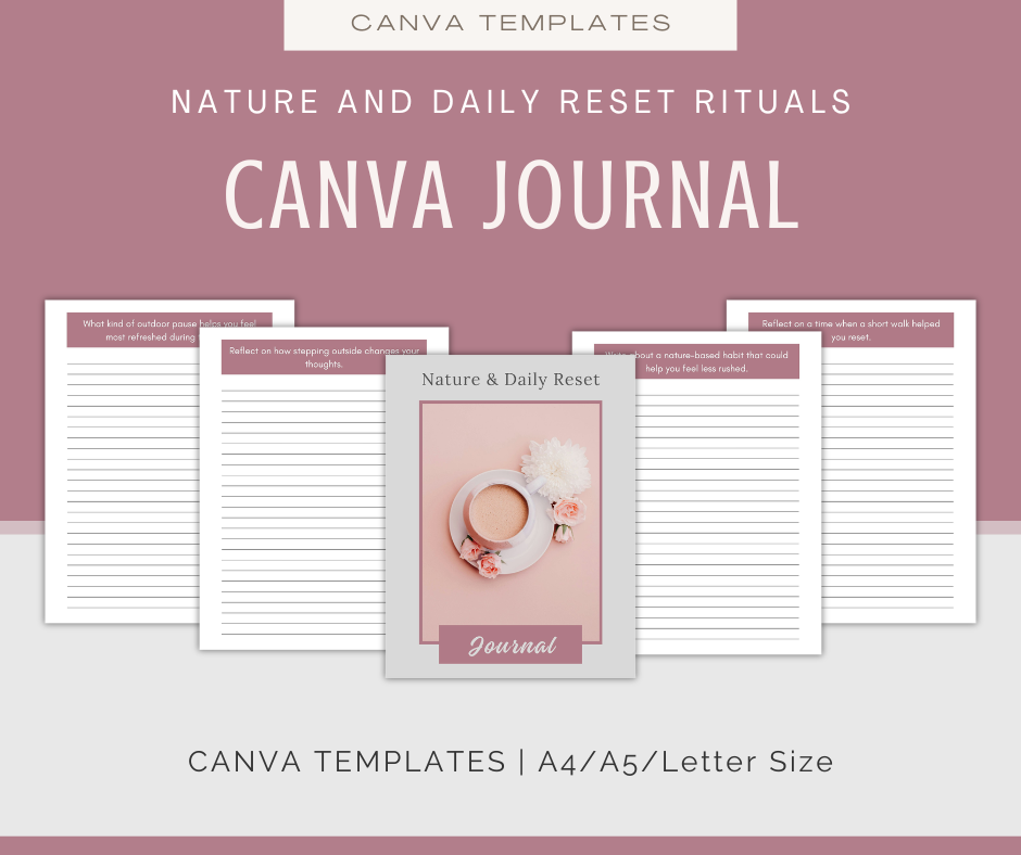 Nature and Daily Reset Rituals | Content & Journal Bundle