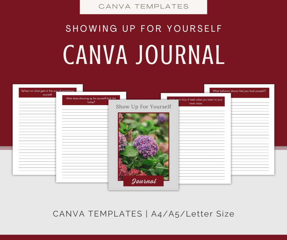 Showing Up For Yourself | Content & Journal Bundle