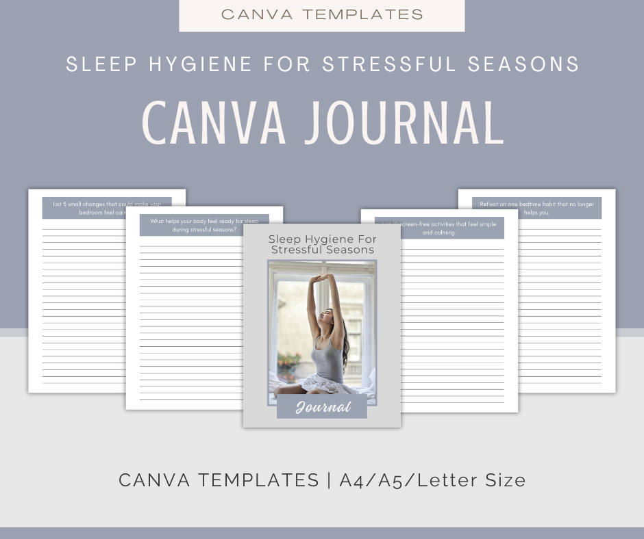 Sleep Hygiene For Stressful Seasons | Content & Journal Bundle