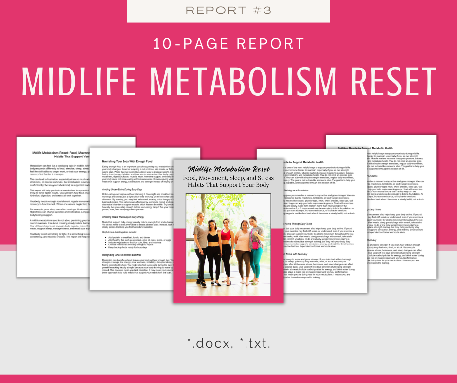 Diet and Fitness For Women Over 40 Reports | 5 Report Bundle