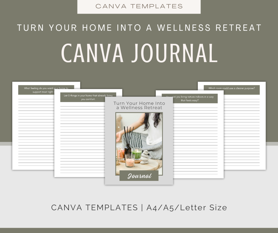 Turn Your Home Into a Wellness Retreat | Content & Journal Bundle