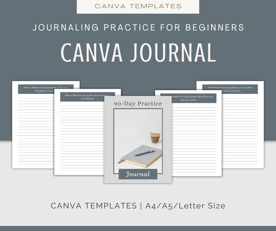 Practice Journal Example Journaling Practice For Beginners | Content & Journal Bundle – Happy ...