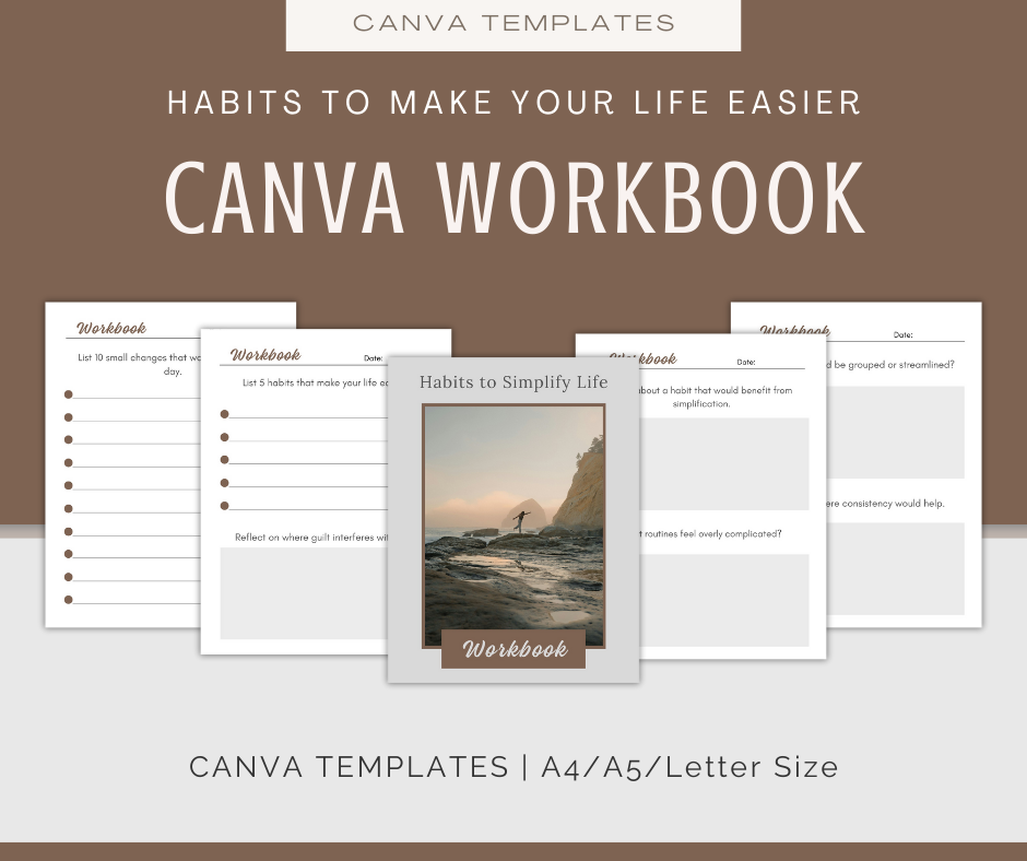 Habits to Make Your Life Easier | Content & Journal Bundle