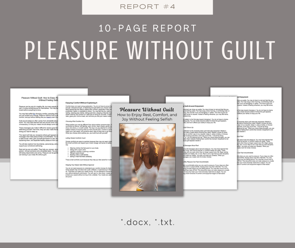 Joy-Based Wellness Reports | 5 Report Bundle