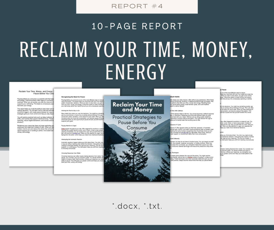 Overconsumption Reports | 5 Report Bundle